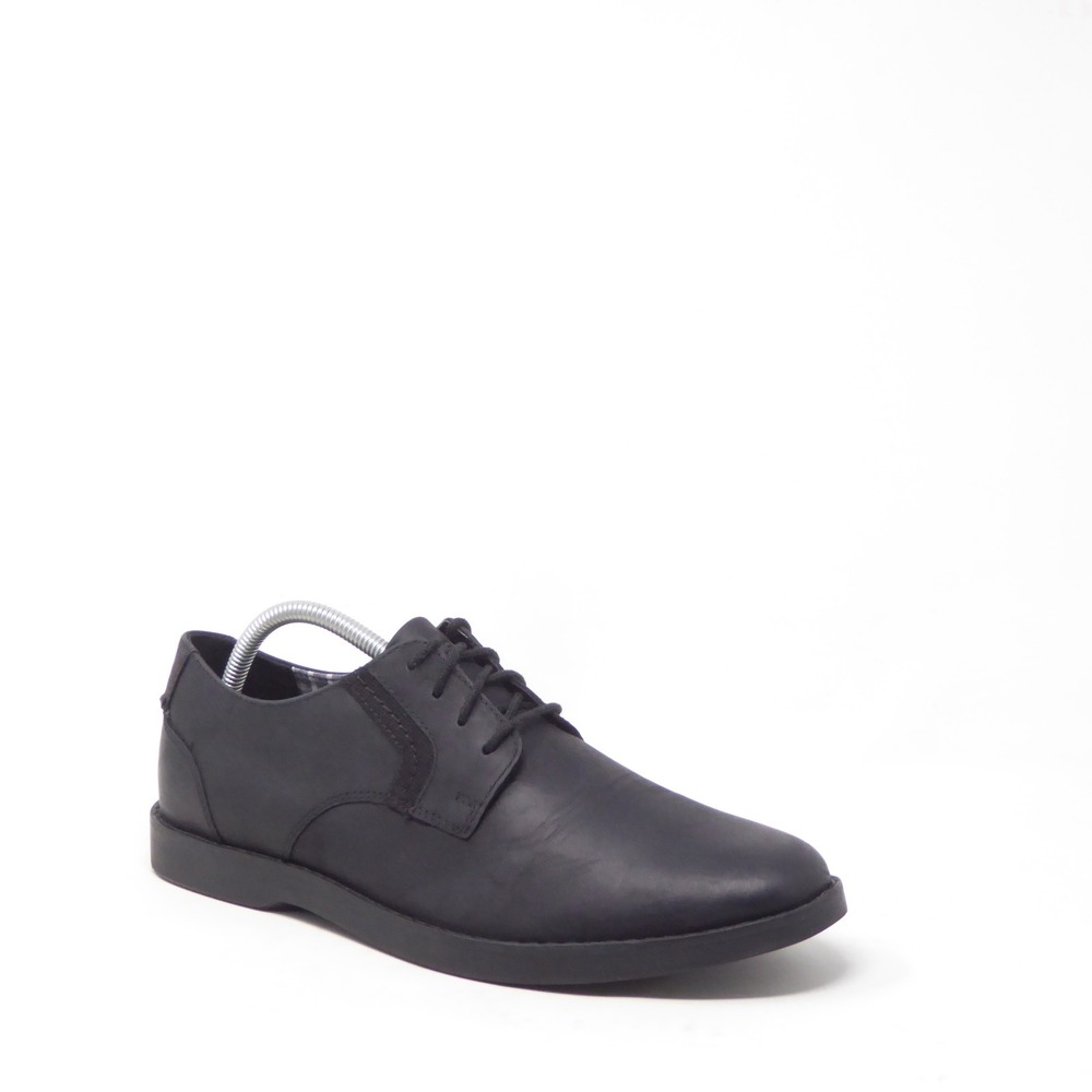 Sperry Mens Newman Oxford Shoes Black Leather Lace Up 9.5